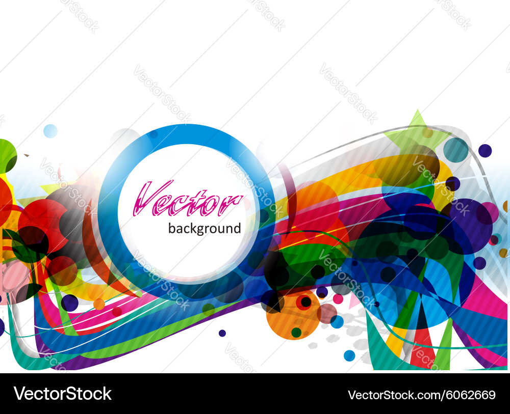 Abstract colorful background vector image