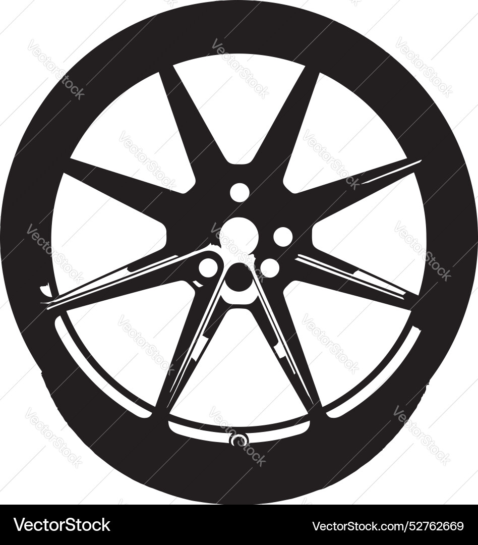 Alloy Array Array Logo Design für Räder Vektorbild