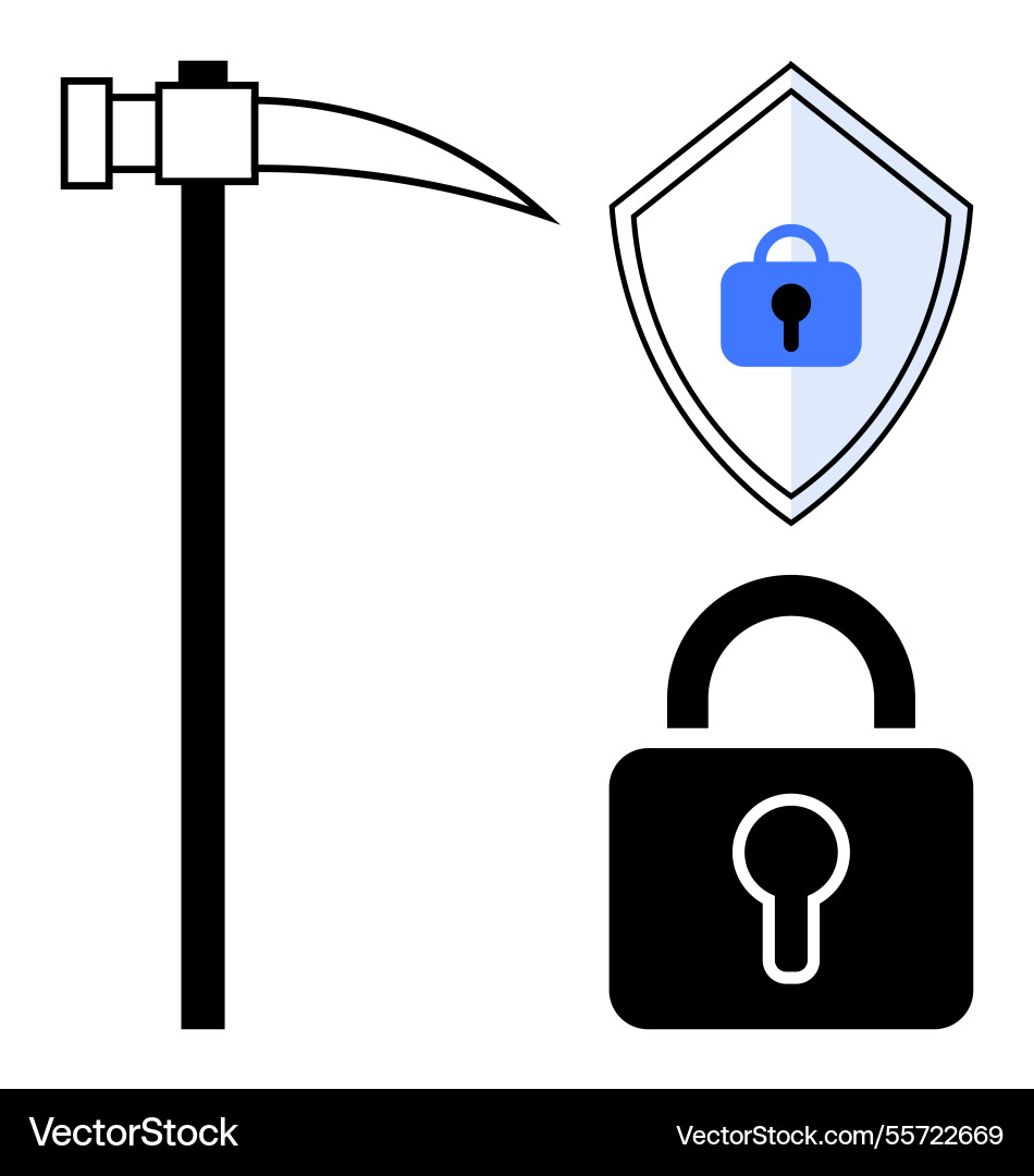 Digital security concept featuring hackers Digital security concept featuring hackers vector image