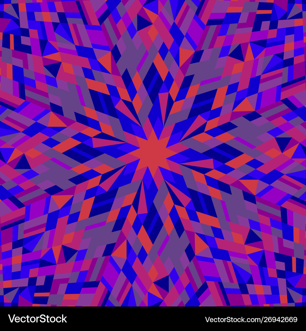 Dynamic abstract colorful circular mosaic vector image
