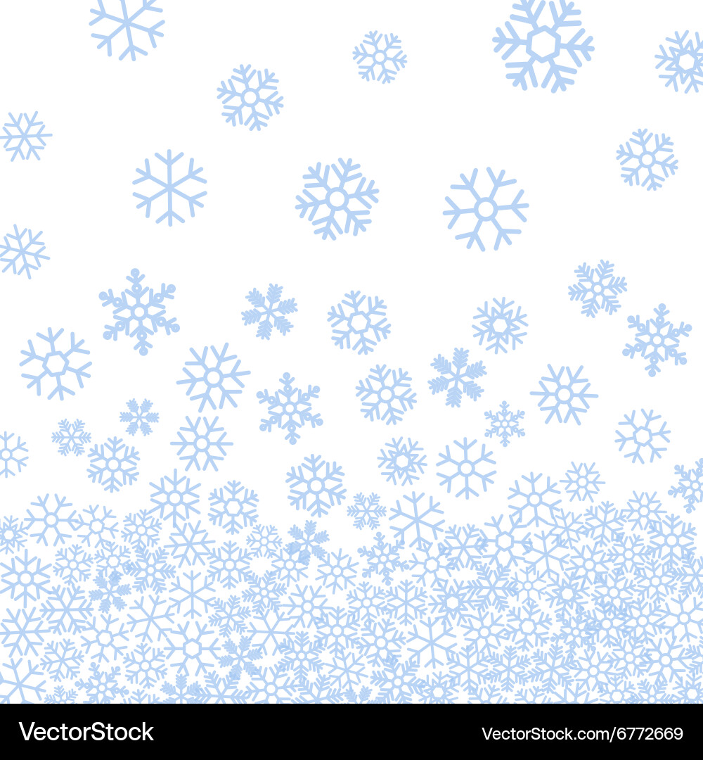 Elegant Blue Snowflake Pattern vector image