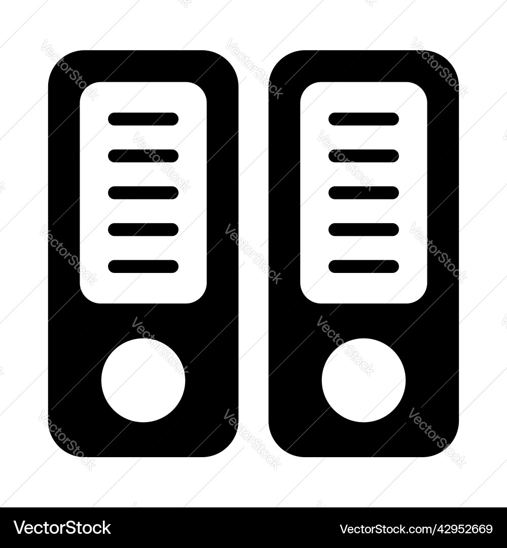 File container finance related line icon editable Vector Image