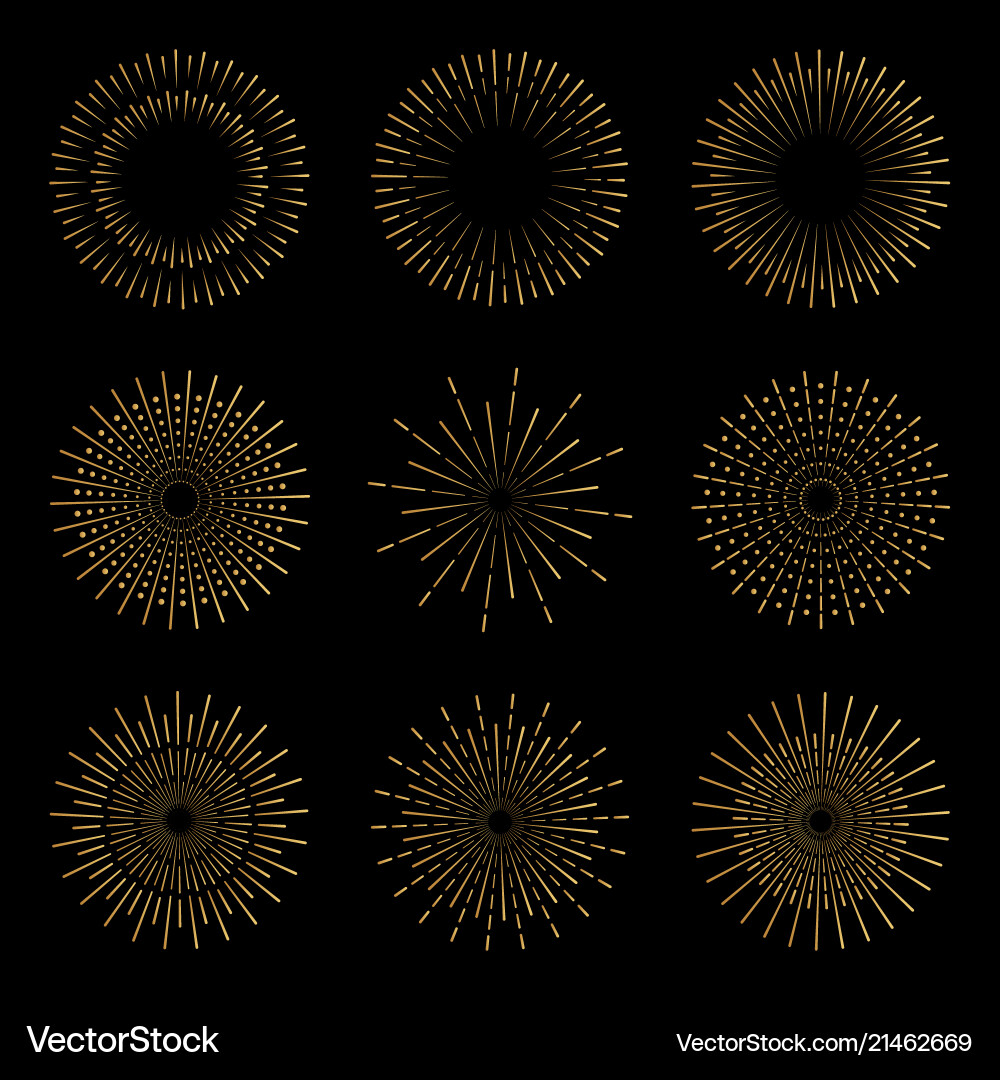 Light rays of burst Light rays of burst vector image