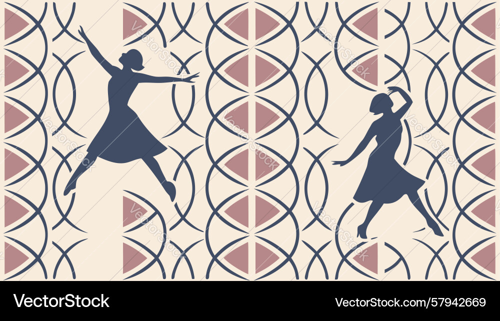 Retro Shape Pattern Vector Image