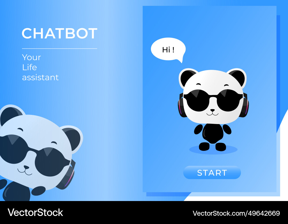 Robot shaped chatbot assistant vector image