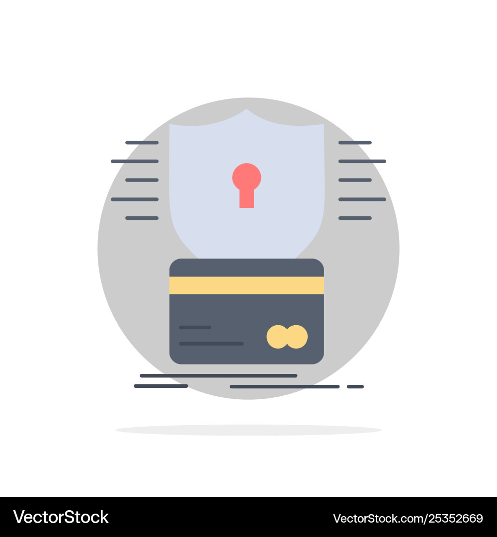 Security credit card hacking hack flat color vector image