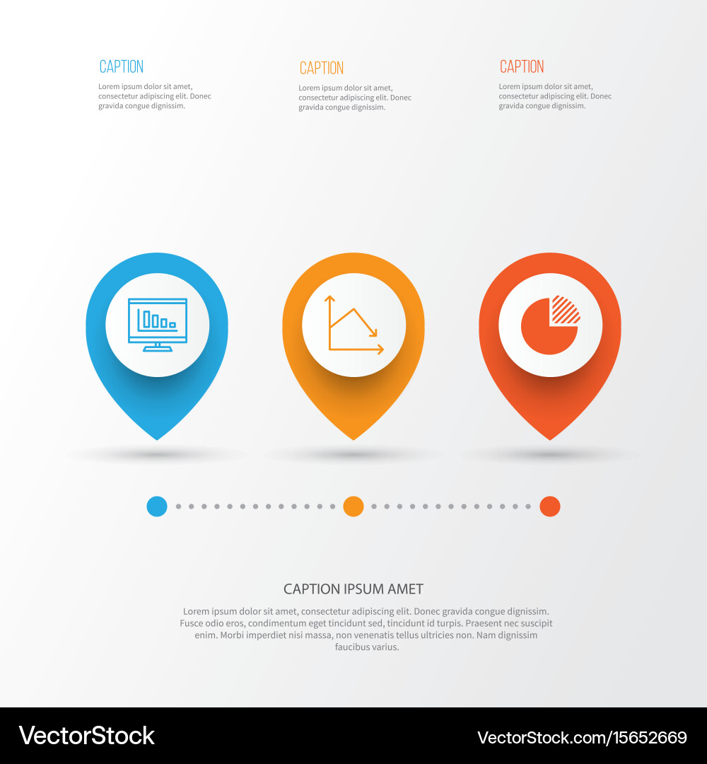 Set of graphs diagrams and statistics icons vector image