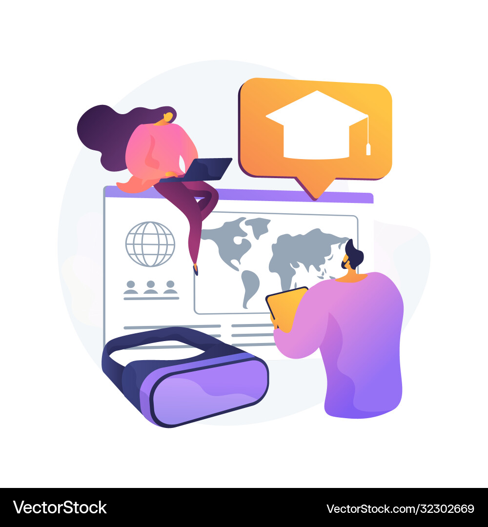 Smart spaces abstract concept Smart spaces abstract concept vector image