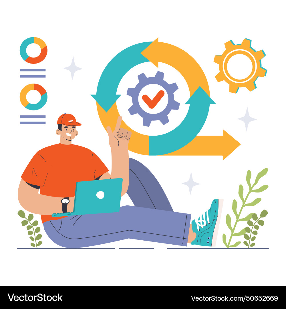 Software development coding back-end and front Software development coding back-end and front vector image