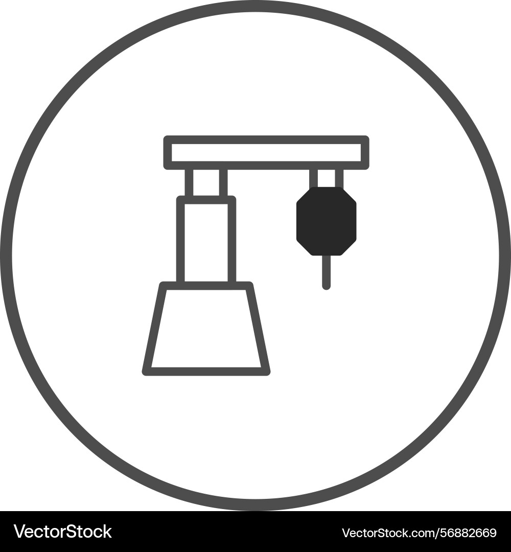 Stylized robotic arm symbolizing automation Vector Image
