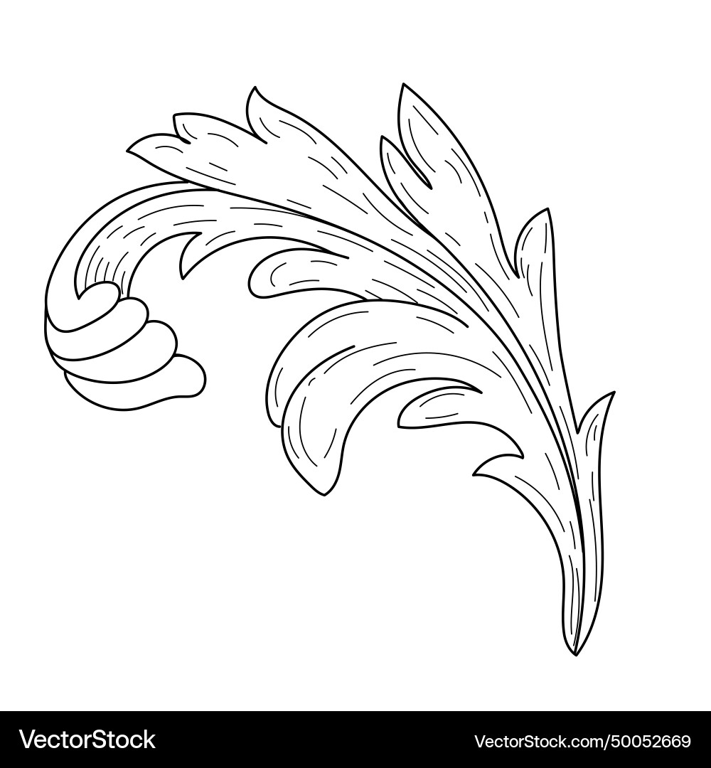 Vintage baroque ornaments flourishes calligraphic Vintage baroque ornaments flourishes calligraphic vector image