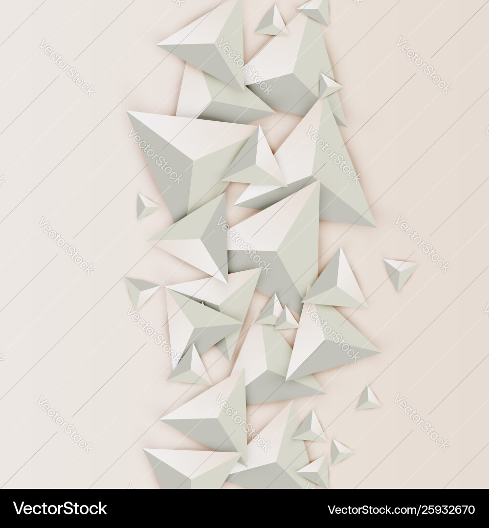 Abstract 3d triangles on light background Abstract 3d triangles on light background vector image