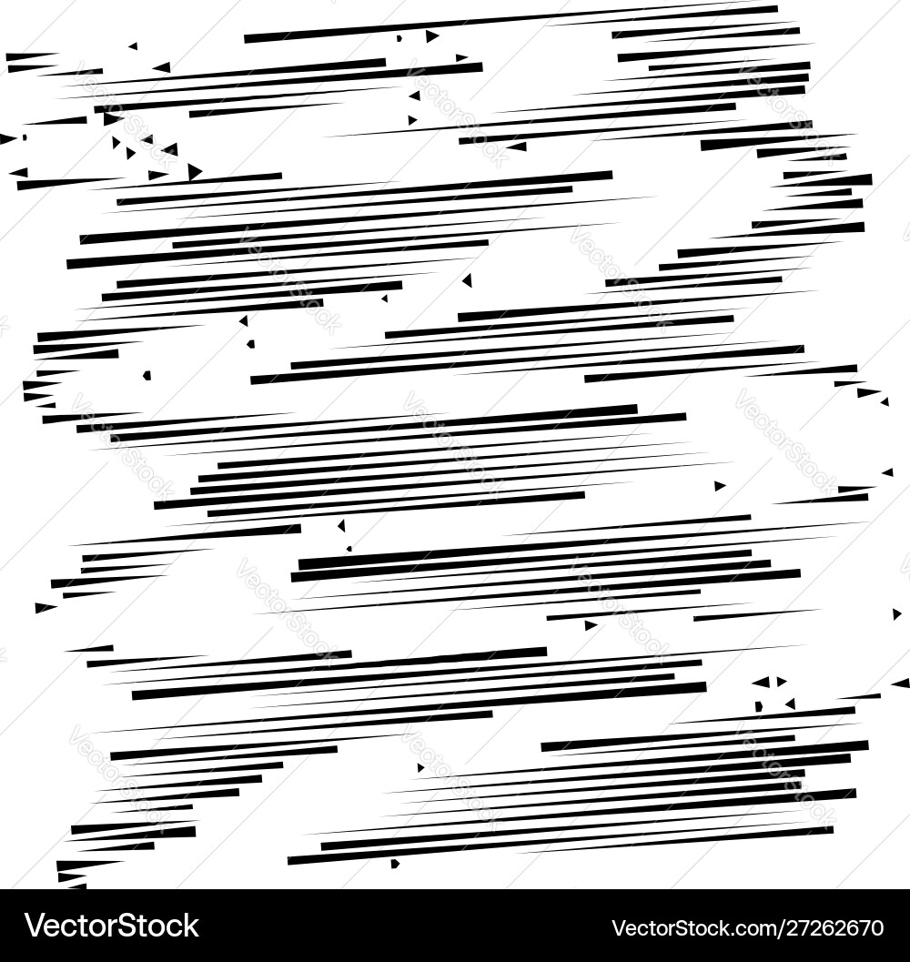 Dashed irregular lines segment horizontal stripes Dashed irregular lines segment horizontal stripes vector image