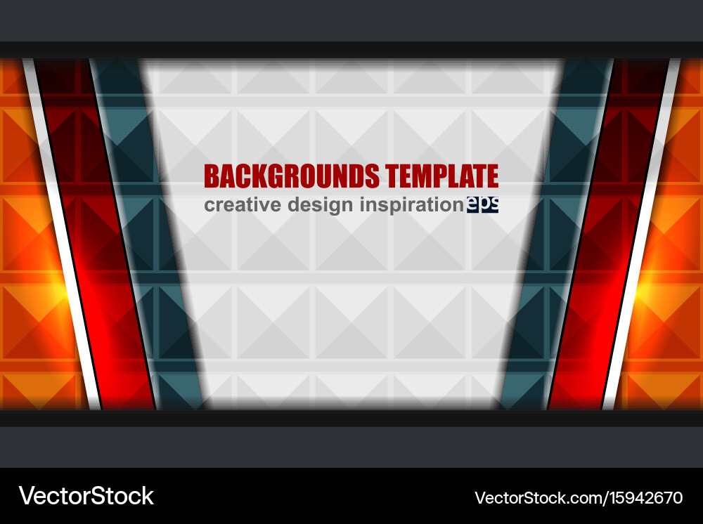 Dynamic Color Triangle Background vector image