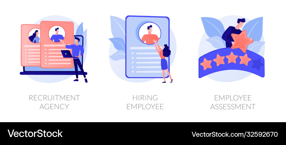 Human resources specialist concept Human resources specialist concept vector image