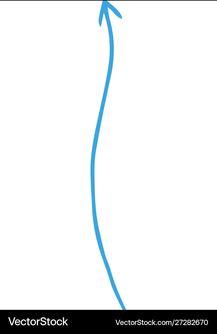 Red and simple thin arrow variation Vector Image