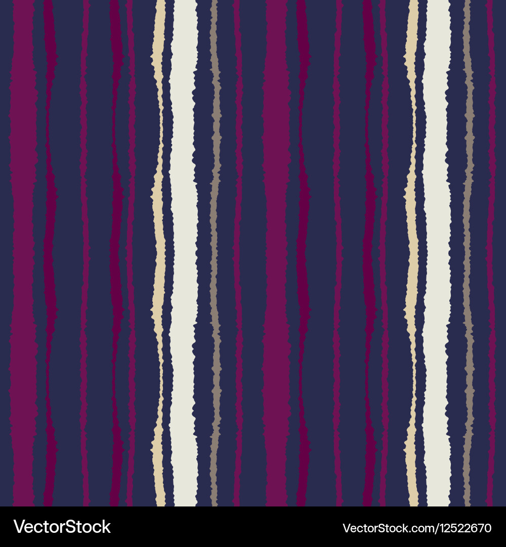 Seamless strip pattern vertical lines with torn vector image