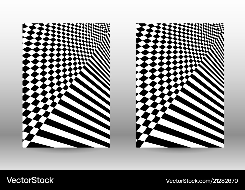 Set of abstract patterns with distorted lines Set of abstract patterns with distorted lines vector image