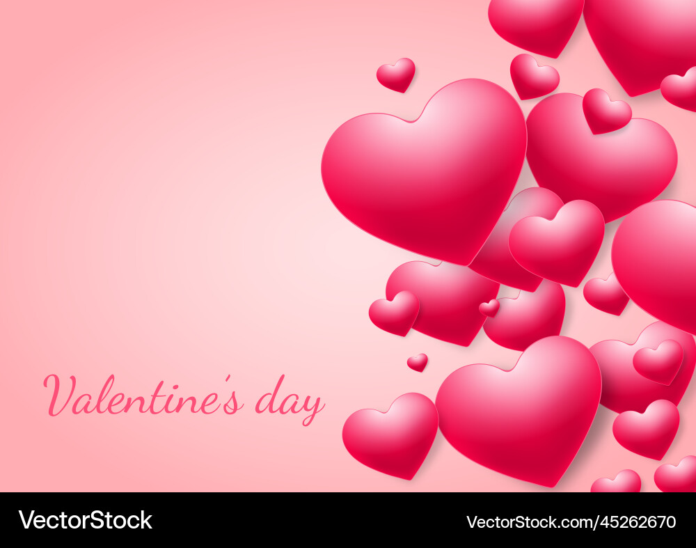 Valentinstag Hintergrund Herzen rosa Überlappung Valentinstag Hintergrund Herzen rosa Überlappung vektorbild