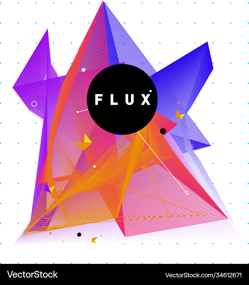 3d colorful wave background dynamic flux effect 3d colorful wave background dynamic flux effect Vector Image