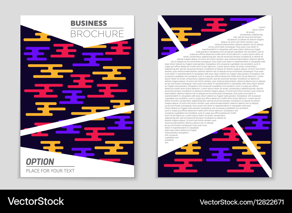 Abstract layout background set for art Vector Image