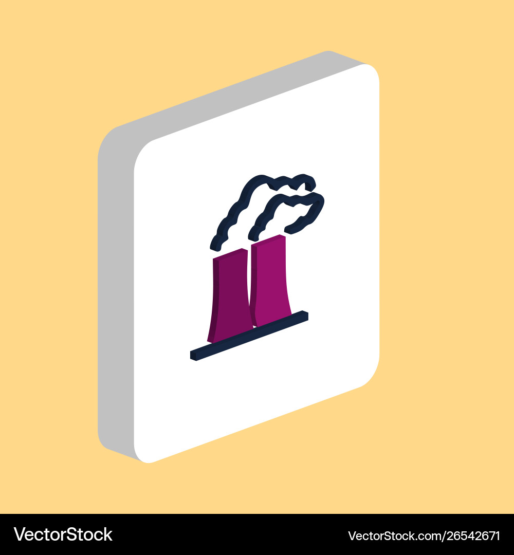 Bad factory computer symbol Bad factory computer symbol vector image