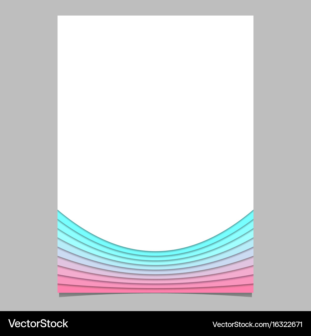 Blank brochure template from curves - flyer Vector Image blank-brochure-template-from-curves-flyer-vector-image