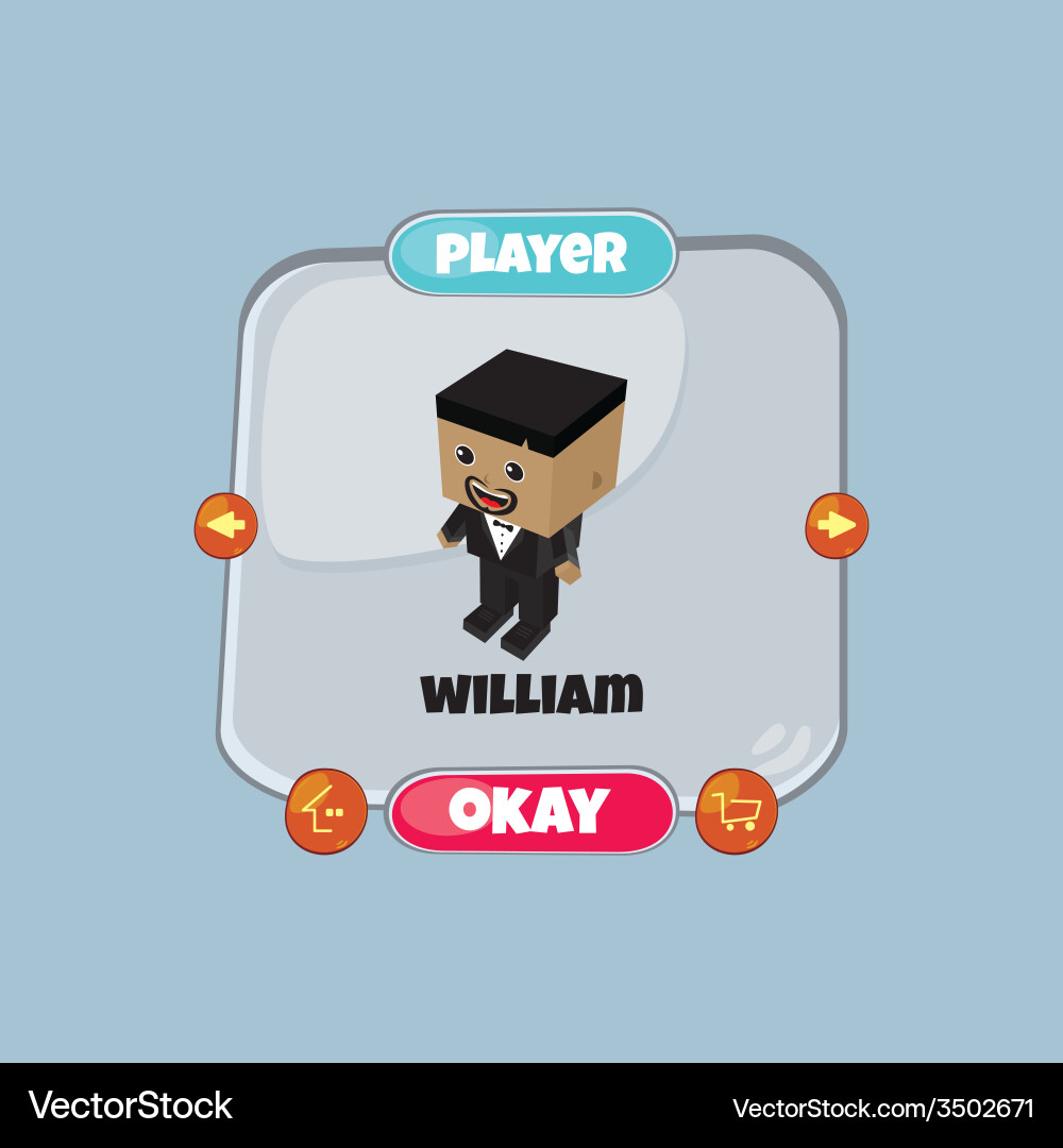 Character game assets element Vector Image