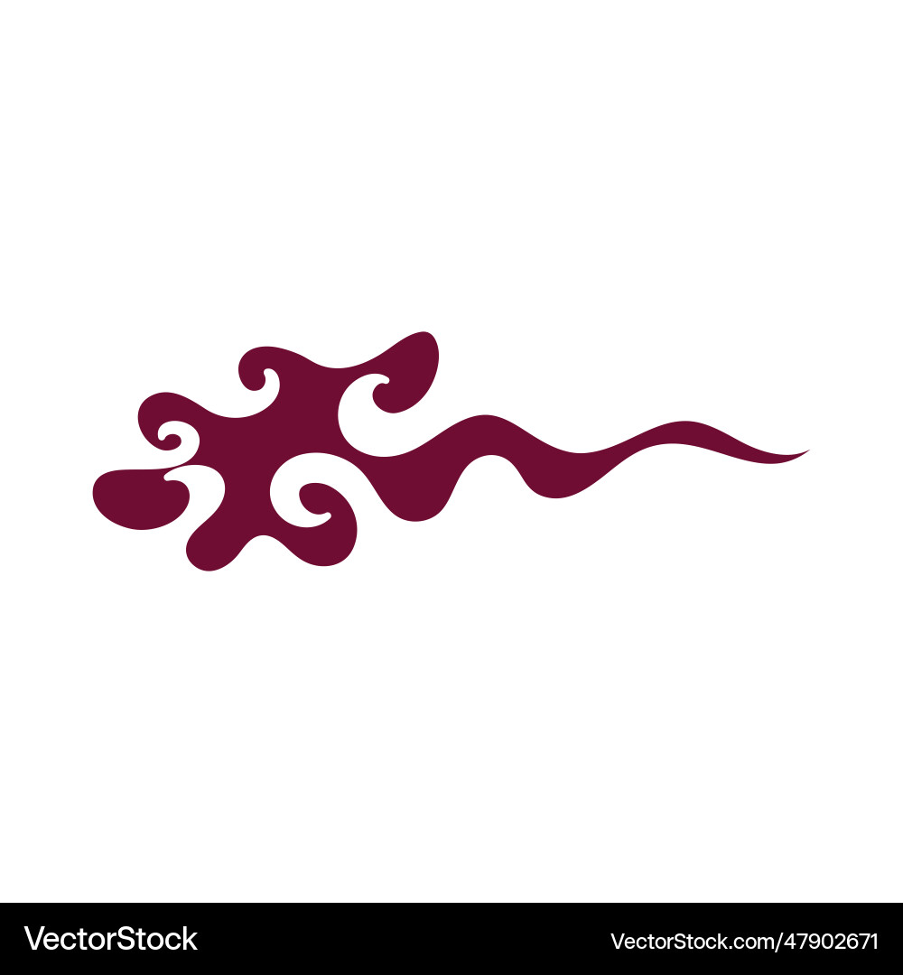 Chinese cloud template icon Chinese cloud template icon vector image