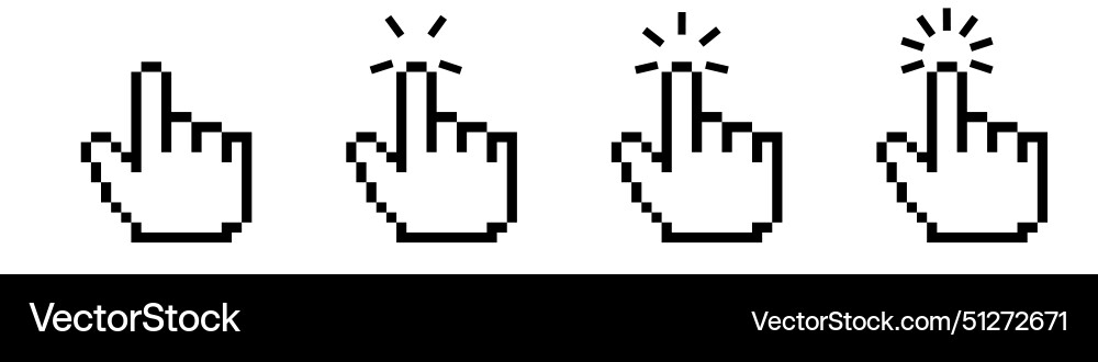 Click cursor icon computer mouse pointer arrow Vector Image