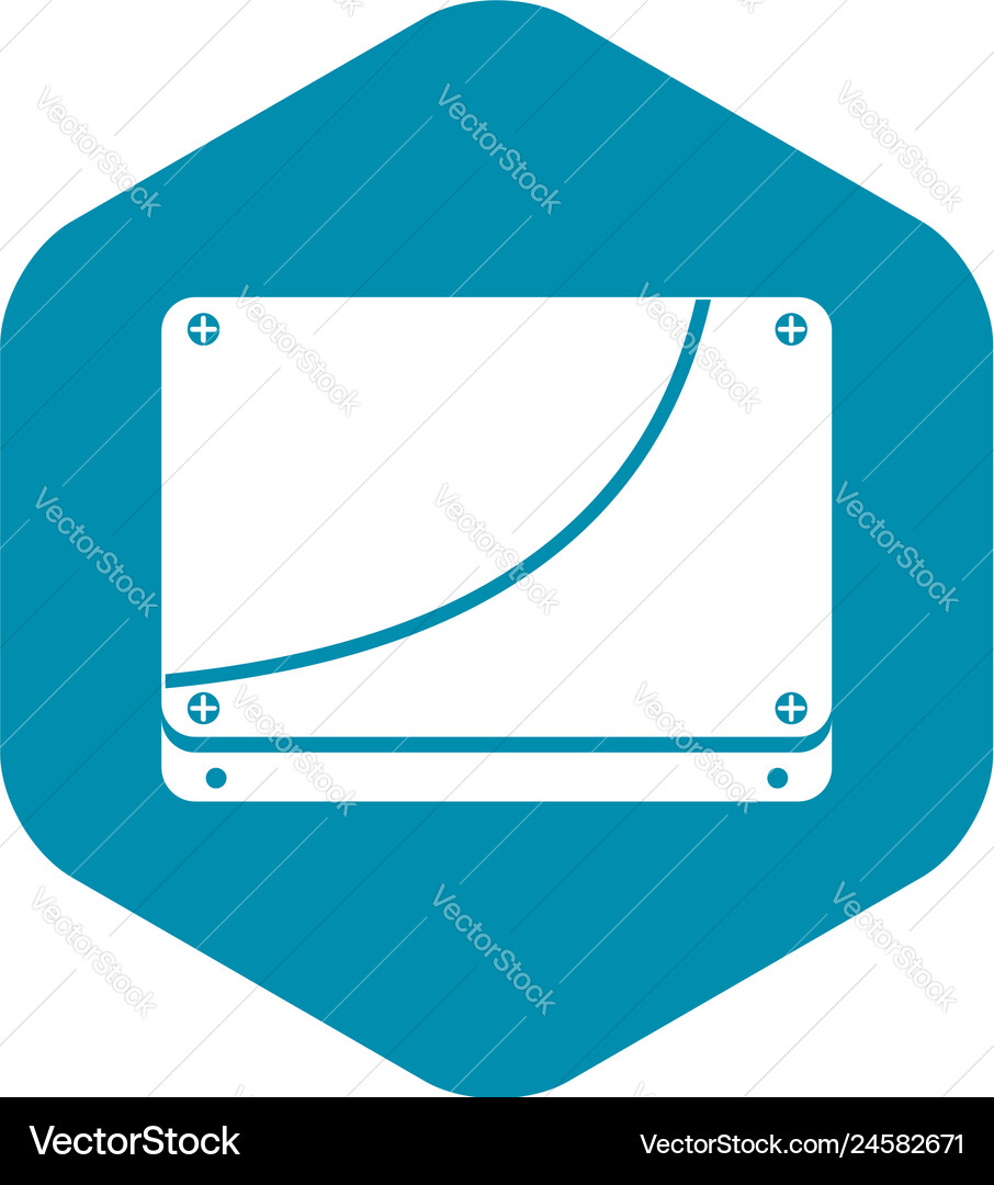 Database icon simple style Database icon simple style Vector Image