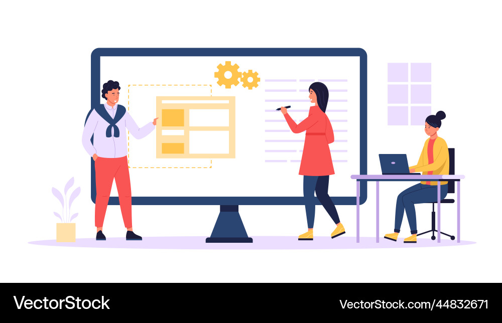 Database storage service concept order Database storage service concept order vector image