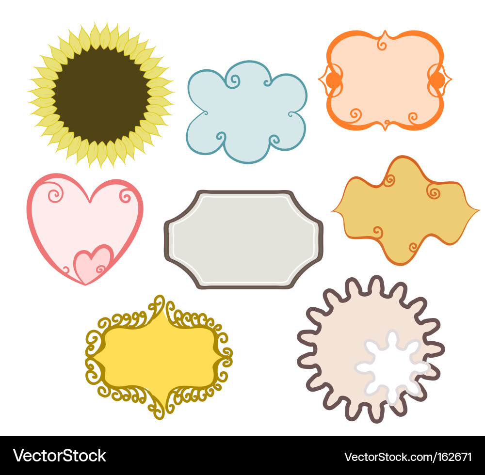 Decorative Frame Elements Vector Image