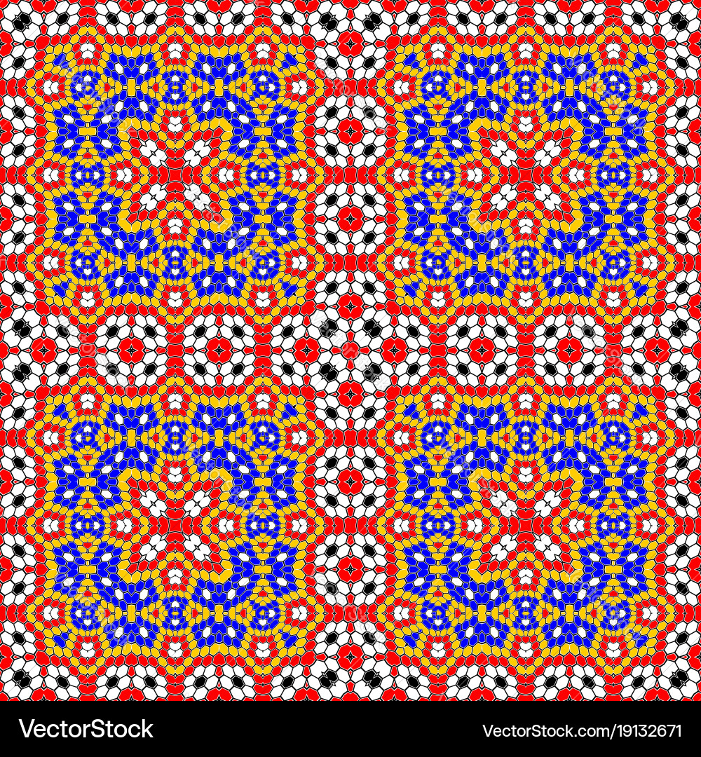 Design seamless colorful mosaic pattern vector image