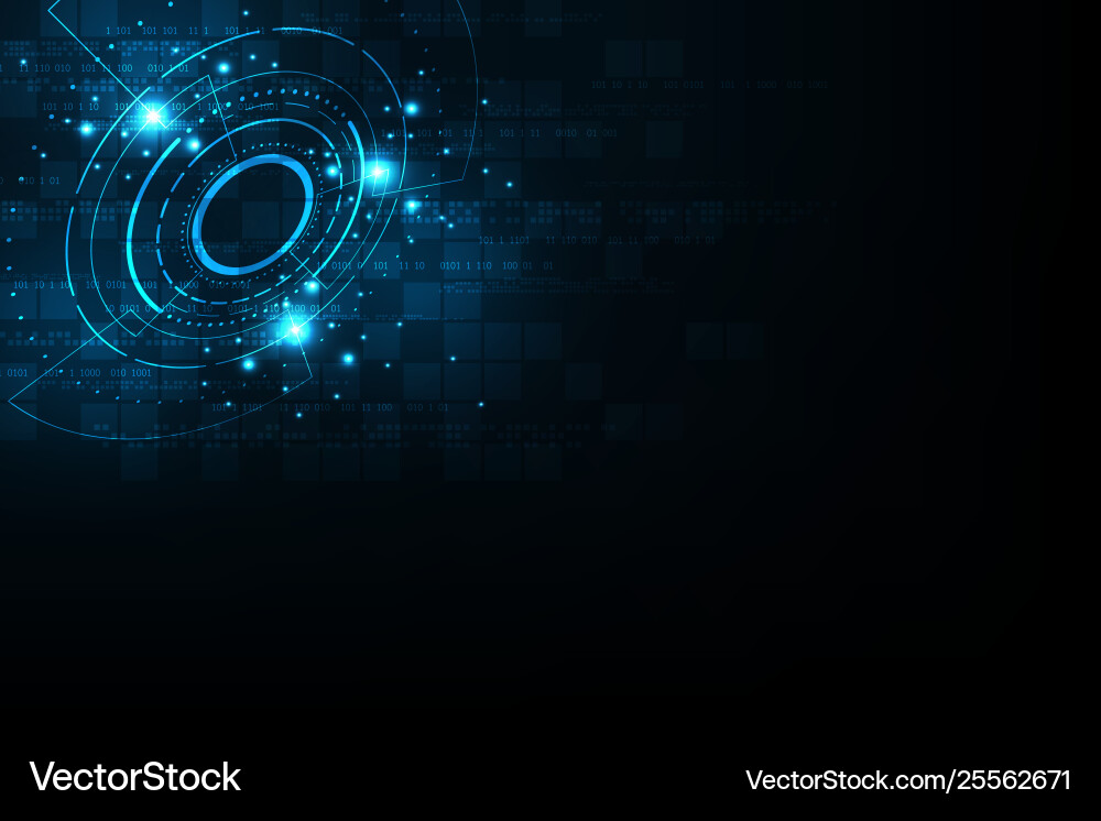 Digital information that is complex and numerous vector image