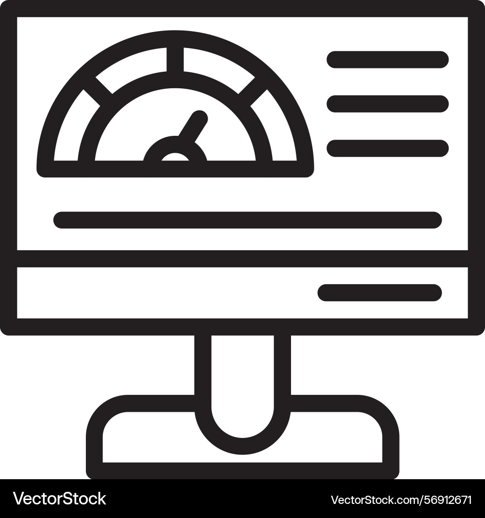 Feedbackscore linear style icon design Vector Image