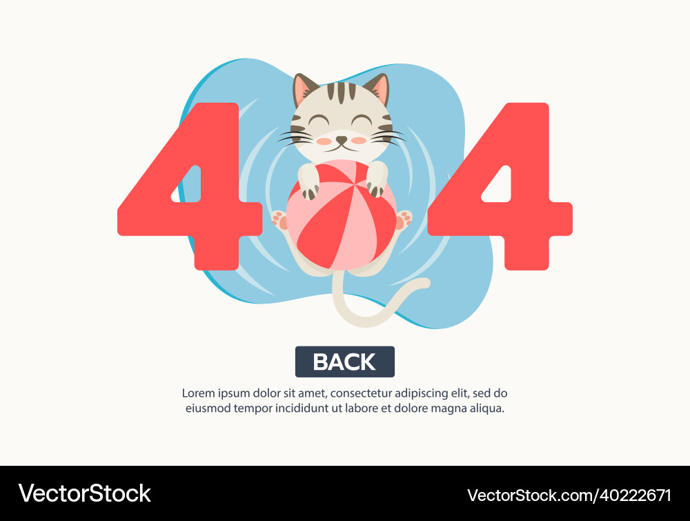 Internet network warning 404 error page or file Vector Image