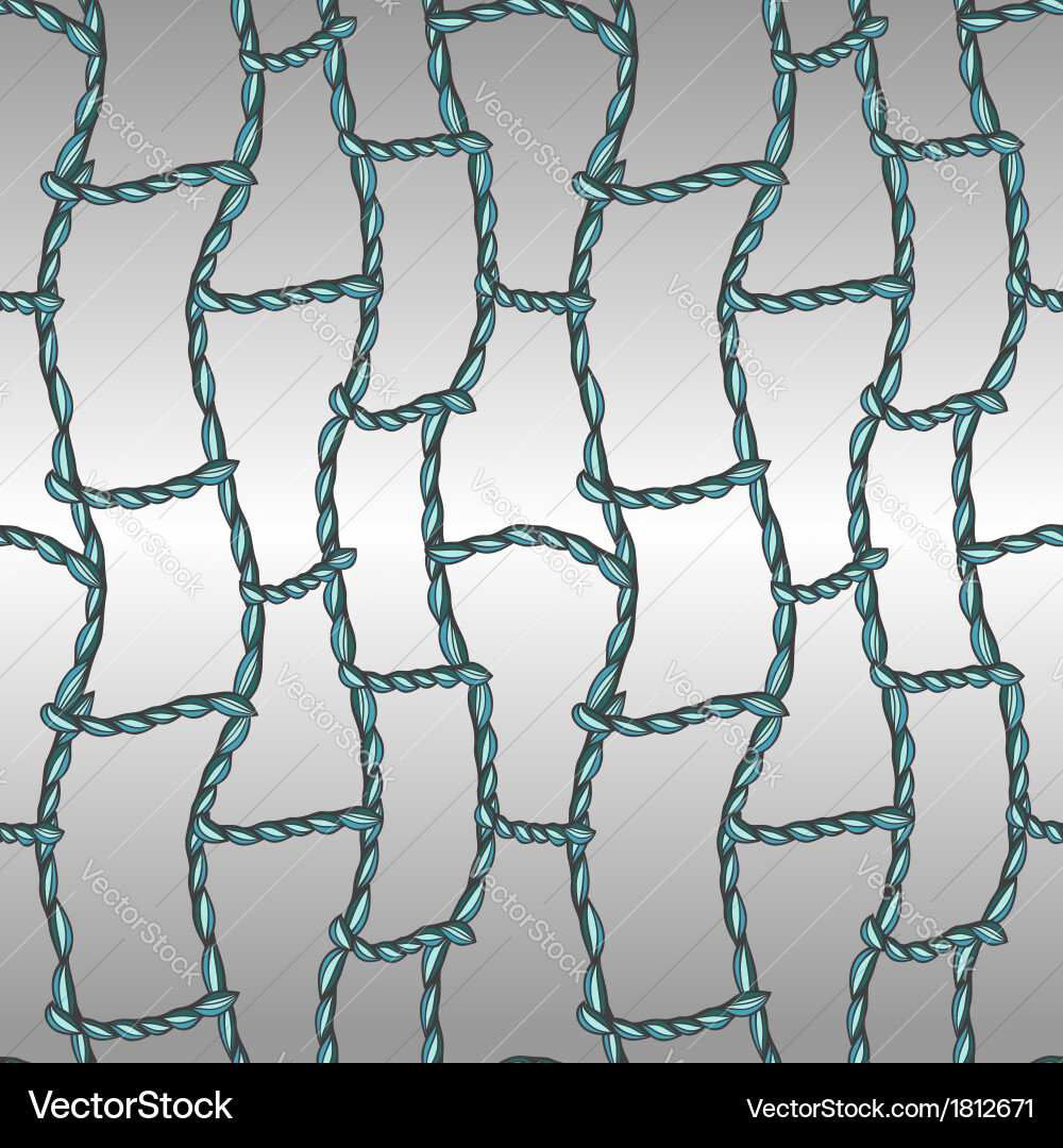 Seamless pattern with a grid of ropes Vector Image