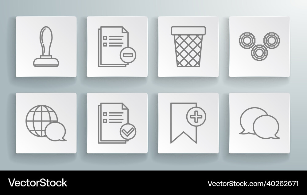 Set line world map made from speech bubble Set line world map made from speech bubble Vector Image