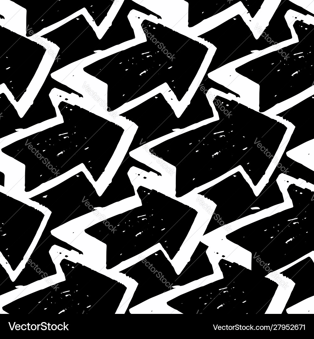 Simple arrow seamless pattern arrows Simple arrow seamless pattern arrows vector image