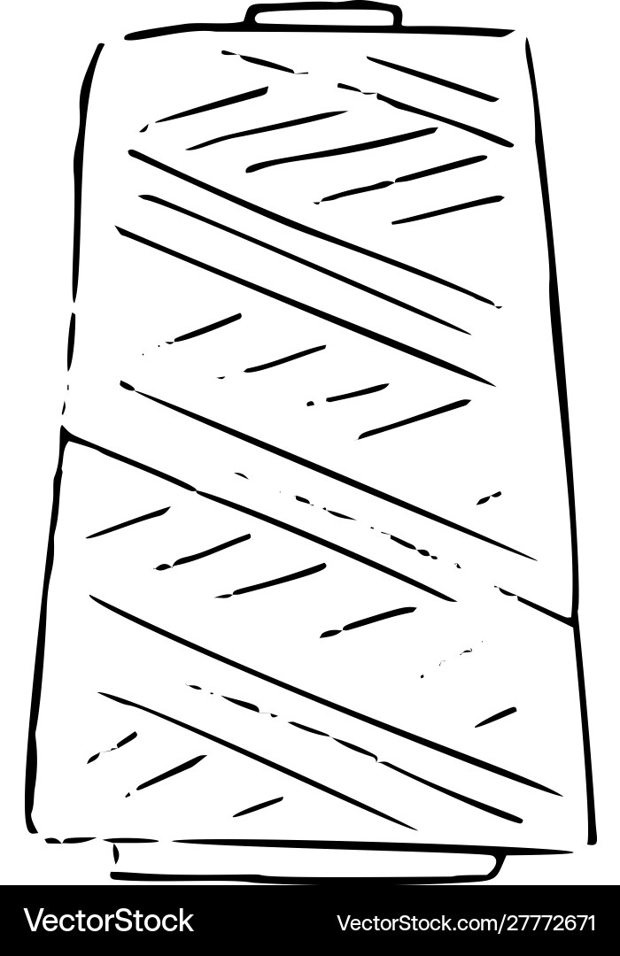 Spool with threads sewing button and thimble Spool with threads sewing button and thimble Vector Image