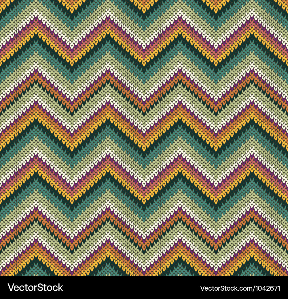 Style seamless knitted pattern Vector Image