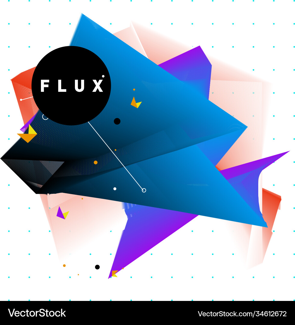 3d colorful wave background dynamic flux effect 3d colorful wave background dynamic flux effect Vector Image