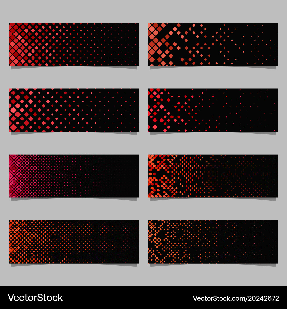 Abstract digital rounded square mosaic pattern vector image