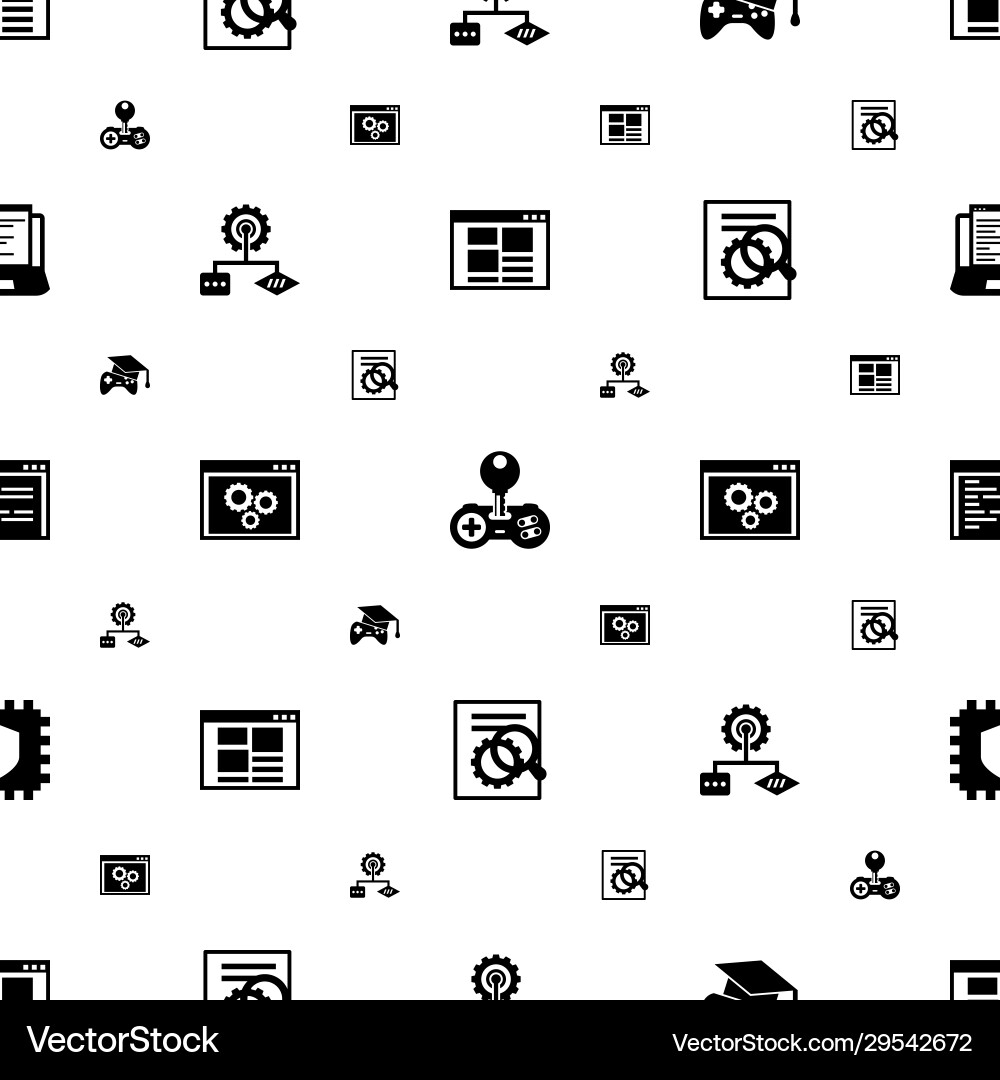Code-Icons-Muster nahtlos inklusive editierbar Vektorbild