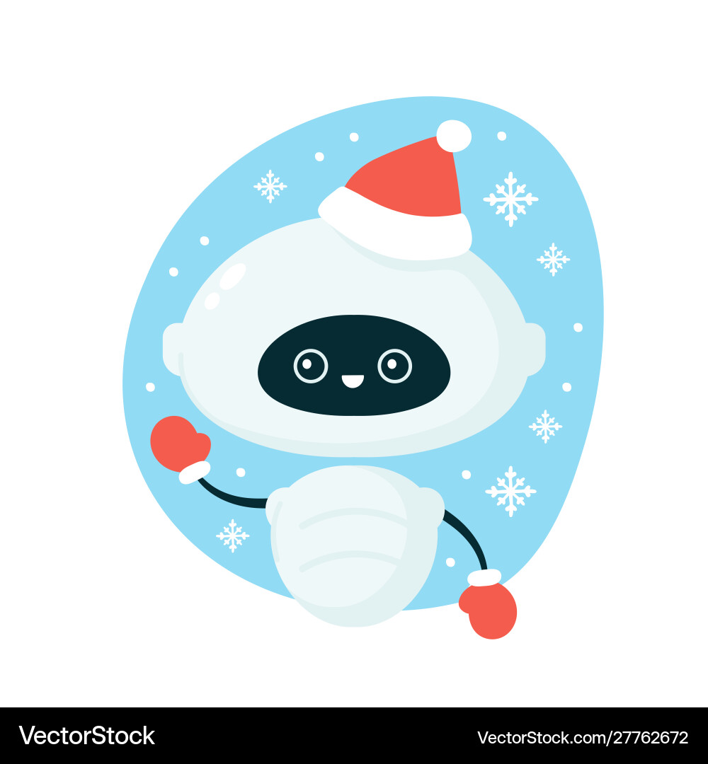 Cute smiling robot bot with 404 error Vector Image