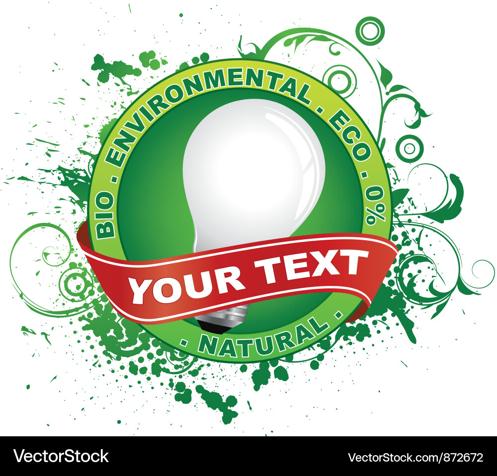 Eco label Royalty Free Vector Image - VectorStock
