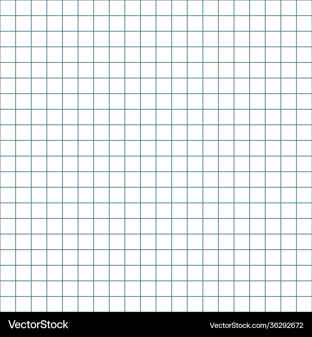 Grid paper abstract squared background with green vector image