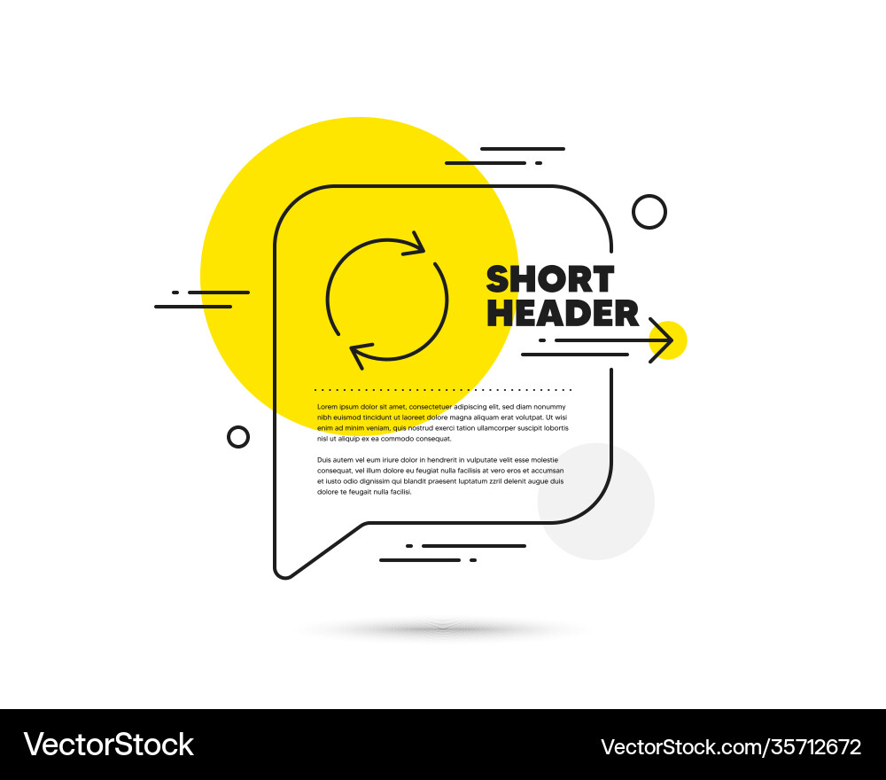 Refresh line icon rotation arrow sign Refresh line icon rotation arrow sign vector image