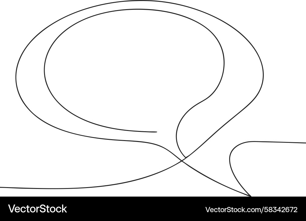 Swirling Line Loop Vector Image
